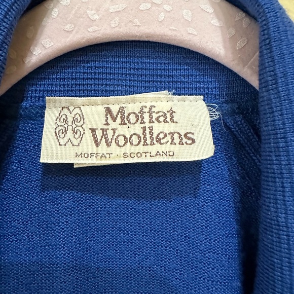 Moffatt Woolens Royal Blue Ladies Cardigan - Picture 2 of 6